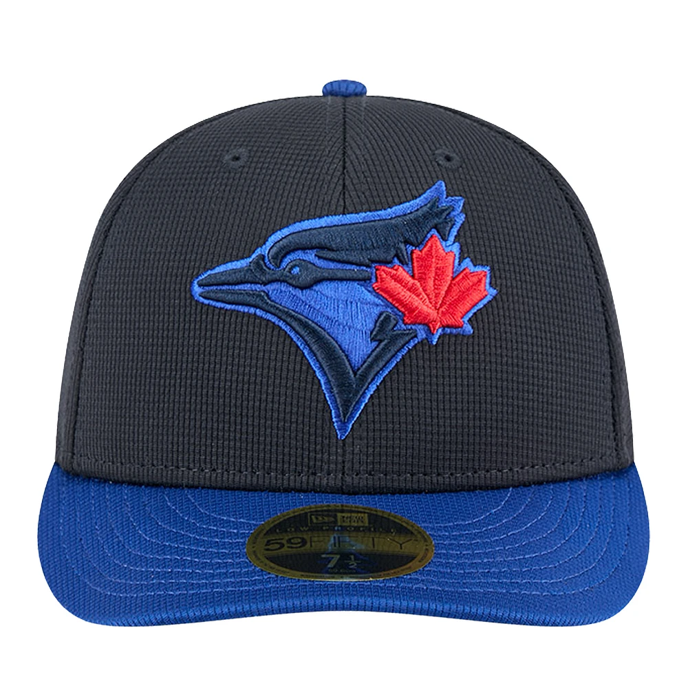 Men's New Era  Navy Toronto Blue Jays City Connect Batting Practice Low Profile 59FIFTY Fitted Hat