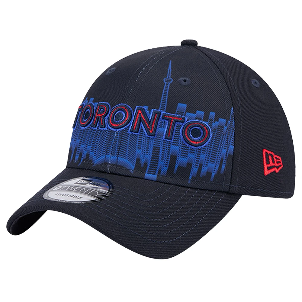 Men's New Era  Navy Toronto Blue Jays City Connect Fan Pack 9TWENTY Adjustable Hat