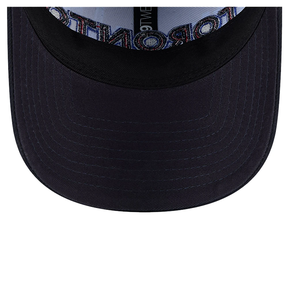 Men's New Era  Navy Toronto Blue Jays City Connect Fan Pack 9TWENTY Adjustable Hat