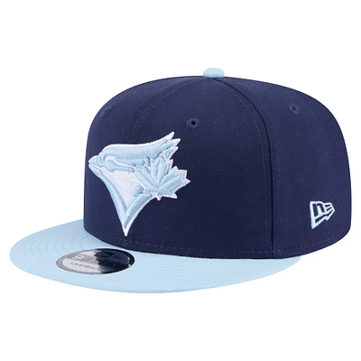 Men's New Era  Navy Toronto Blue Jays Two-Tone Colorpack 9FIFTY Snapback Hat