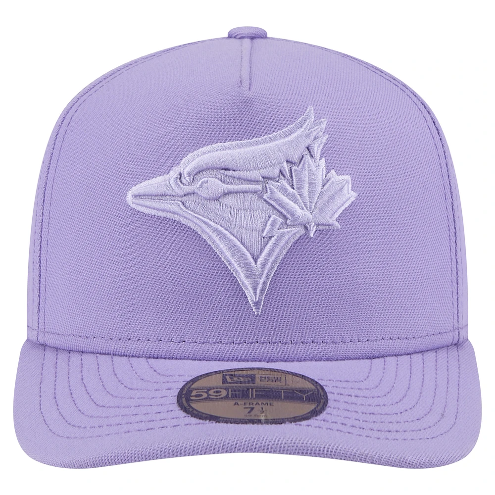 Casquette ajustée 59FIFTY A monture en ton sur des Blue Jays de Toronto New Era pour homme