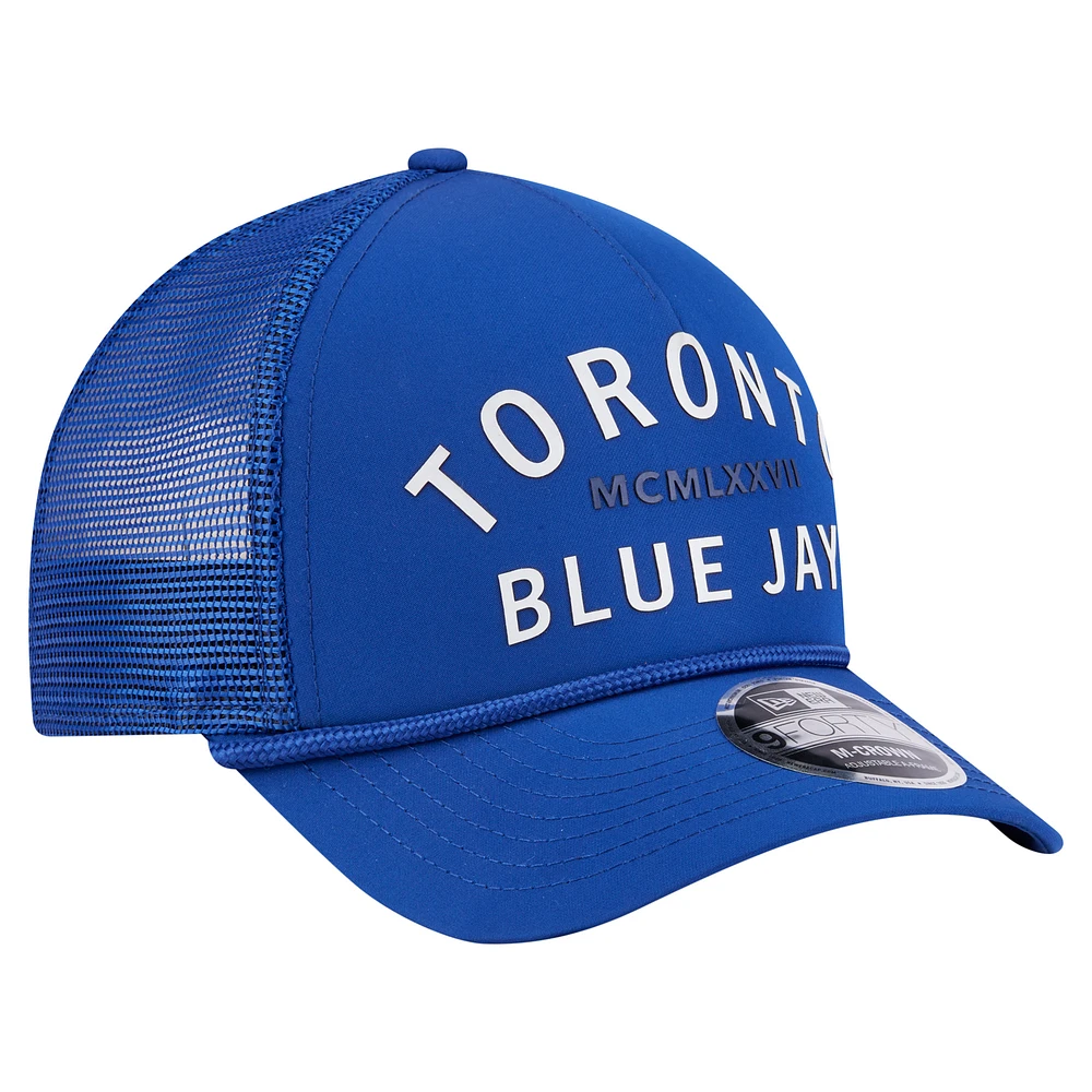 Men's New Era  Royal Toronto Blue Jays Minimalist 9FORTY A-Frame Adjustable Hat