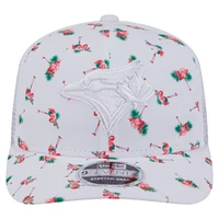 Men's New Era  White Toronto Blue Jays Flamingo Mesh Back 9SEVENTY Stretch-Snap Hat