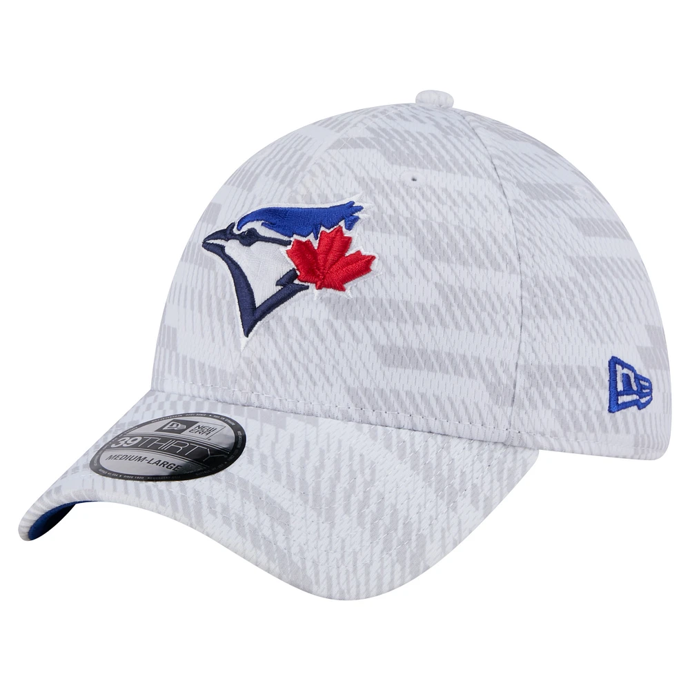 Men's New Era  White Toronto Blue Jays Graded 39THIRTY Stretch Fit Hat