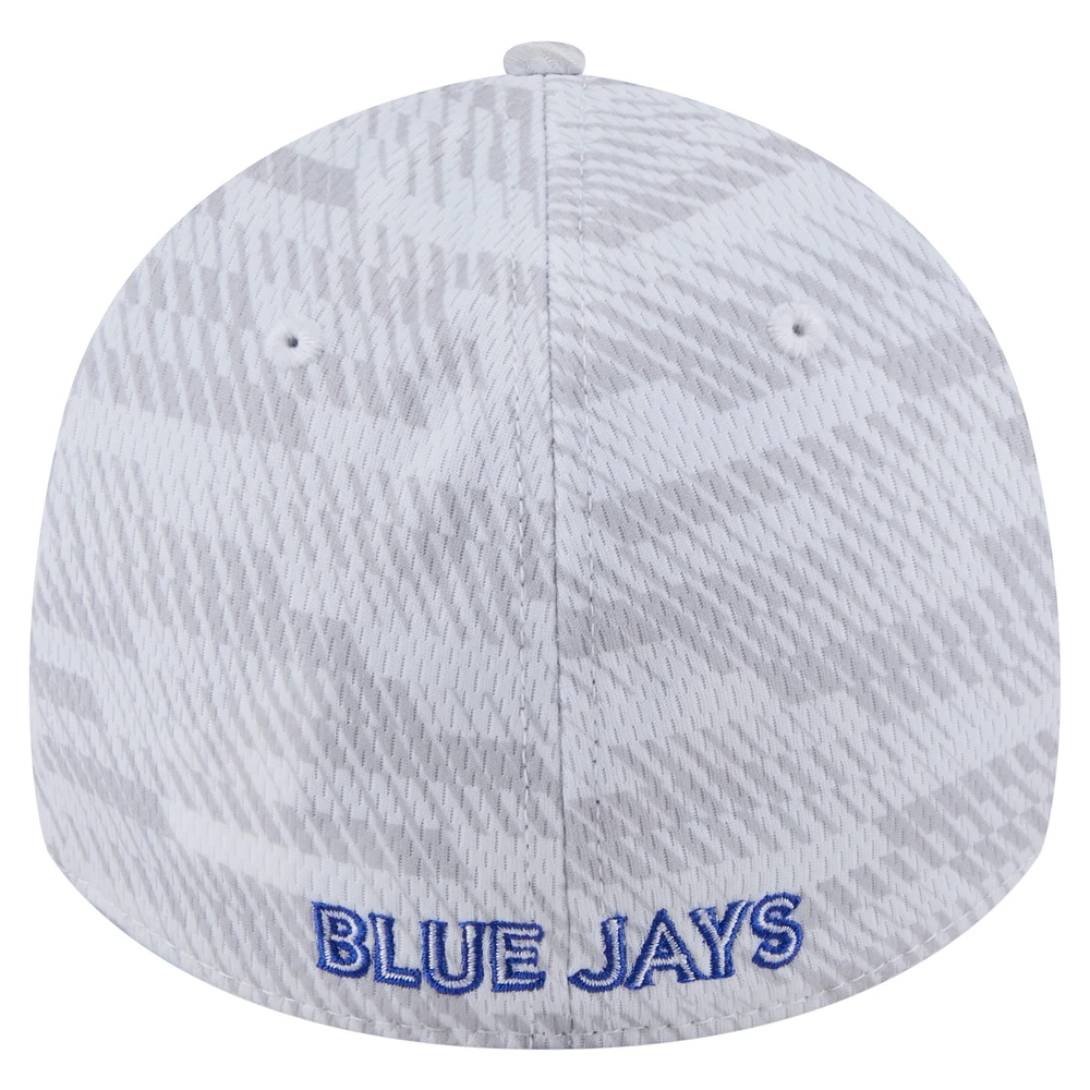 Men's New Era  White Toronto Blue Jays Graded 39THIRTY Stretch Fit Hat