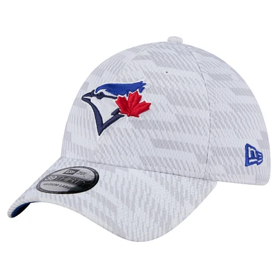 Men's New Era  White Toronto Blue Jays Graded 39THIRTY Stretch Fit Hat