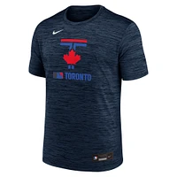 T-shirt Nike bleu marine Toronto Blue Jays Authentic Collection City Connect Velocity Performance pour homme