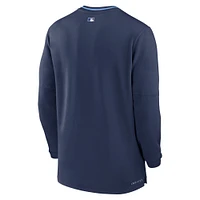 Men's Nike  Navy Toronto Blue Jays Authentic Collection Performance Quarter-Zip Pullover