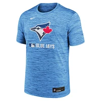 T-shirt Nike bleu poudre pour homme Toronto Blue Jays Authentic Collection Velocity Performance