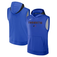 Men's Nike  Royal Toronto Blue Jays Authentic Collection City Connect Sleeveless Pullover Hoodie