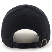 Men's '47 Black Toronto Blue Jays Tonal Clean Up Adjustable Hat