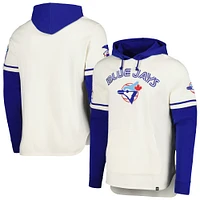 Men's '47 Cream Toronto Blue Jays Trifecta Shortstop Pullover Hoodie