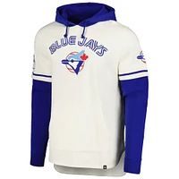 Men's '47 Cream Toronto Blue Jays Trifecta Shortstop Pullover Hoodie