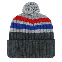 Bonnet en tricot à revers pile '47 gris des Blue Jays de Toronto pour hommes avec pompon