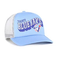 Men's '47 Light Blue Toronto Blue Jays Meander Foam Trucker Snapback Hat