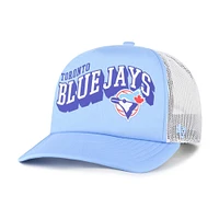 Men's '47 Light Blue Toronto Blue Jays Meander Foam Trucker Snapback Hat
