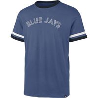 Men's '47 Navy Toronto Blue Jays Otis Ringer - T-Shirt