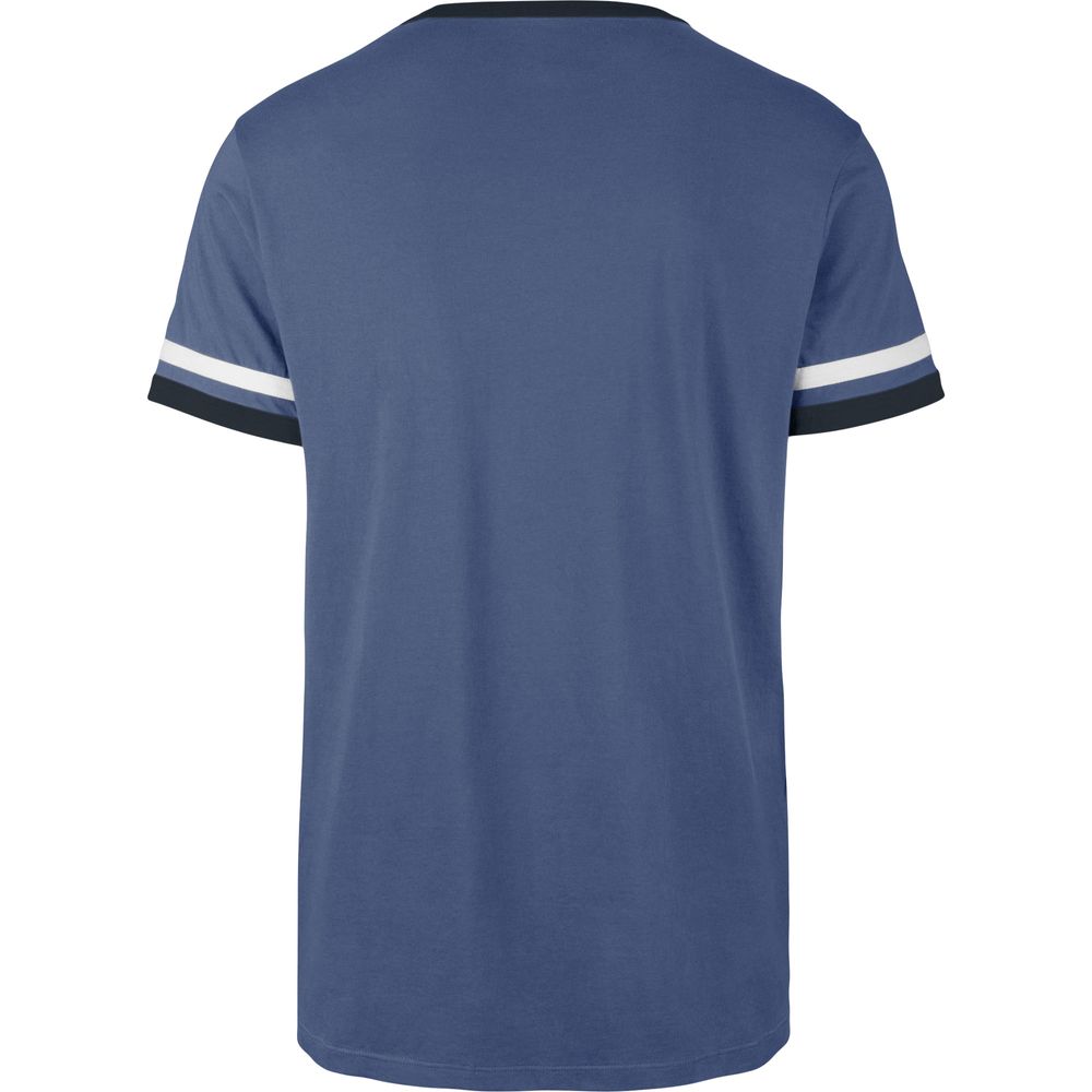 Men's '47 Navy Toronto Blue Jays Otis Ringer - T-Shirt