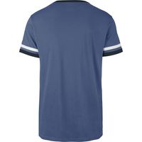 Men's '47 Navy Toronto Blue Jays Otis Ringer - T-Shirt