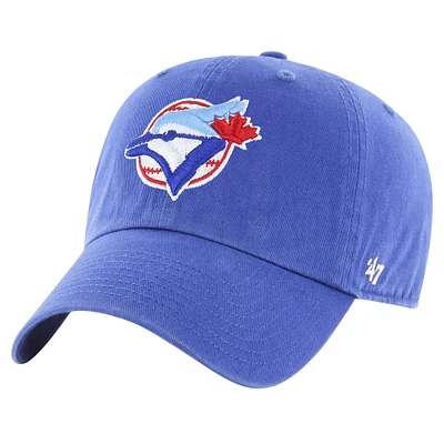 Casquette ajustable Clean Up de la collection Cooperstown des Blue Jays de Toronto Royal '47 pour hommes