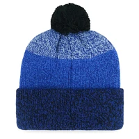 Bonnet en tricot à revers Darkfreeze '47 Royal Toronto Blue Jays pour hommes avec pompon