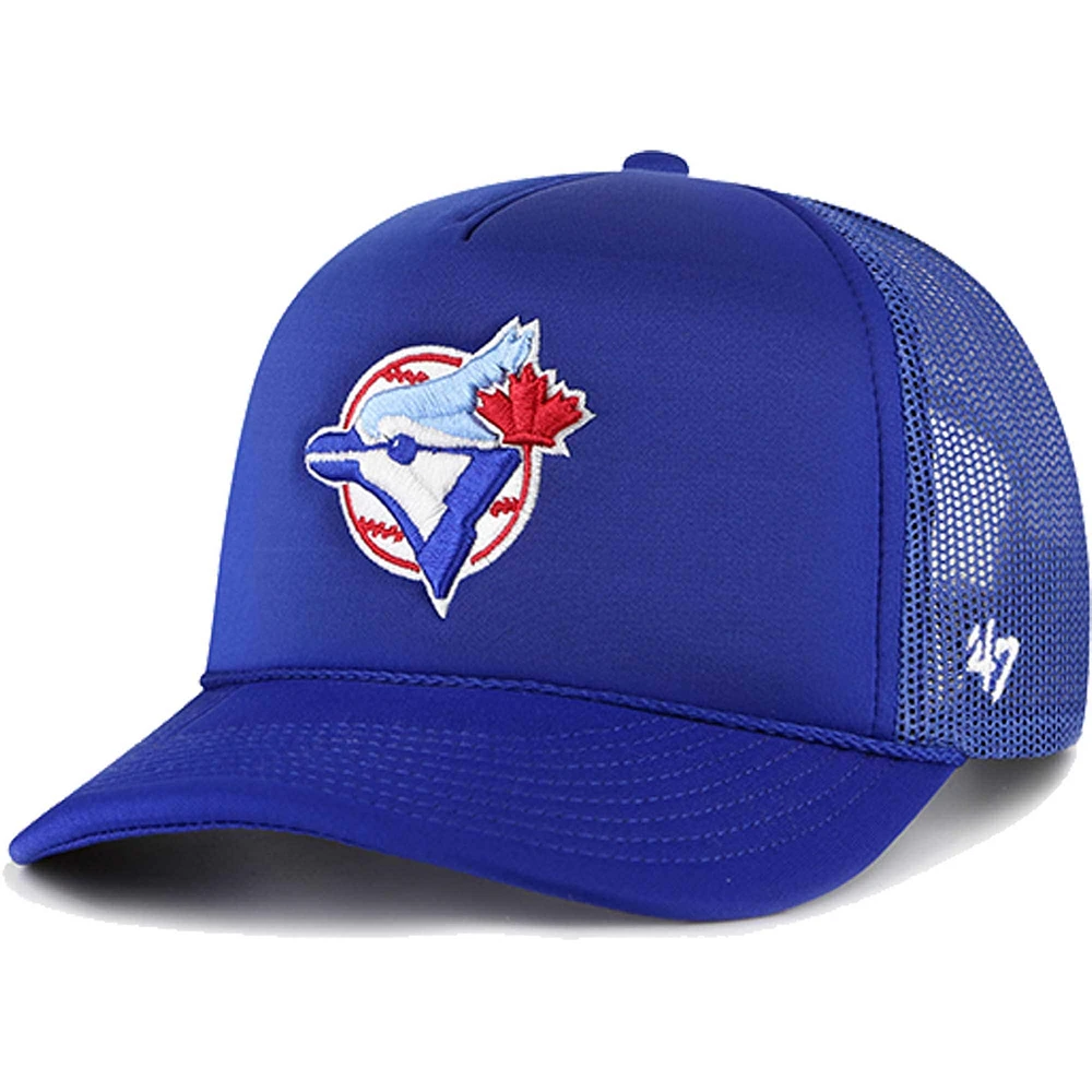 Men's '47 Royal Toronto Blue Jays Foam Logo Trucker Adjustable Hat