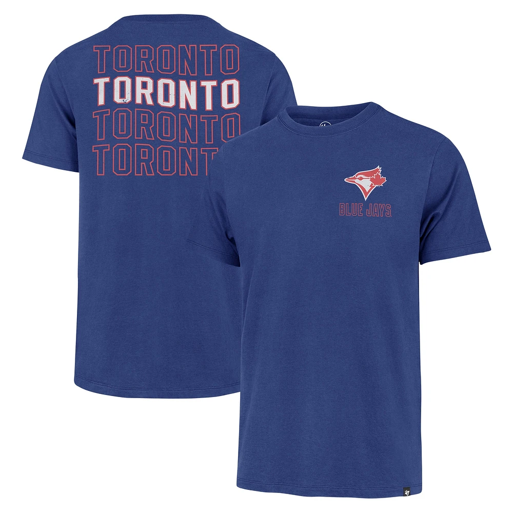 Men's '47 Royal Toronto Blue Jays Hang Back Franklin T-Shirt