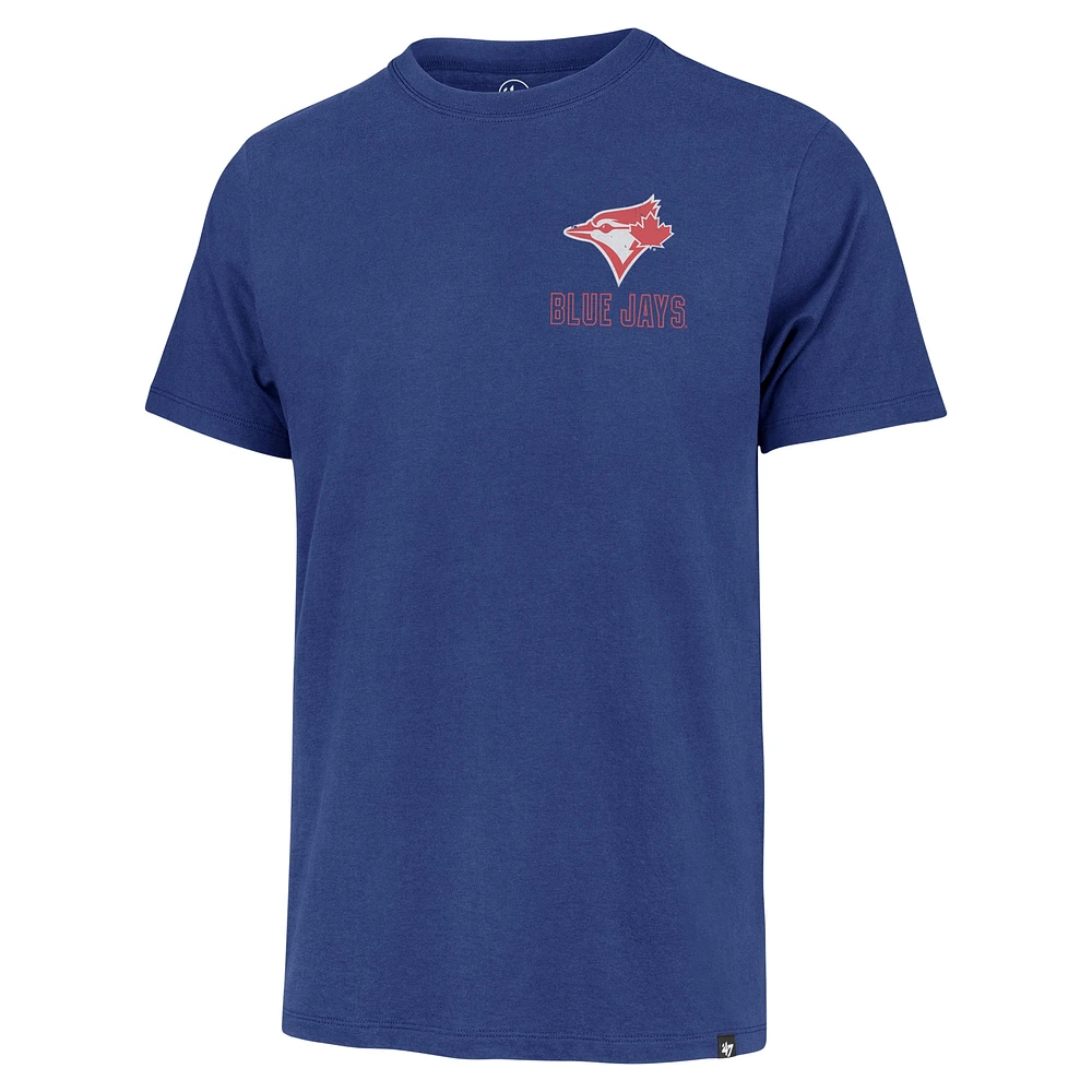 Men's '47 Royal Toronto Blue Jays Hang Back Franklin T-Shirt