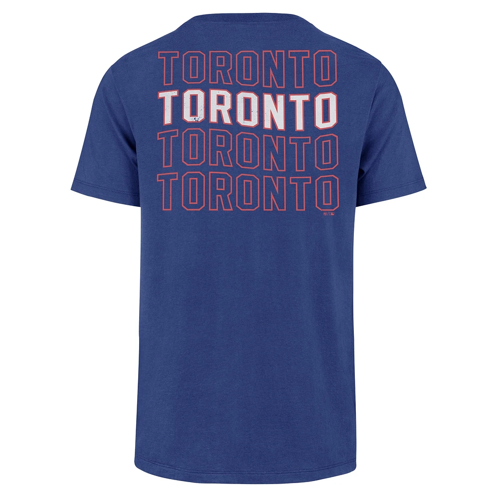 Men's '47 Royal Toronto Blue Jays Hang Back Franklin T-Shirt