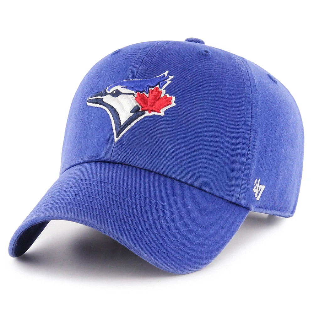 Men's '47 Royal Toronto Blue Jays Team Clean Up Adjustable Hat