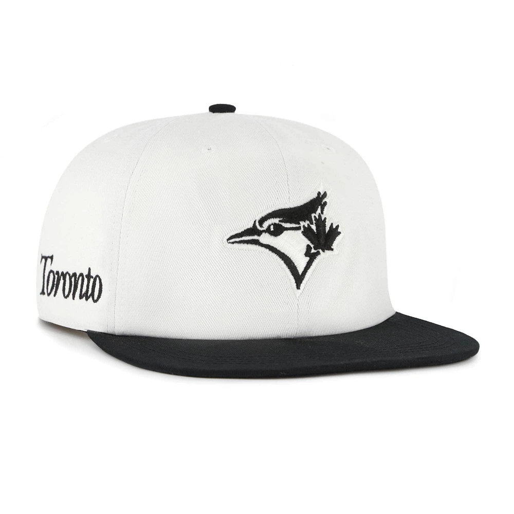 Casquette snapback blanche/noire « 47 » pour homme des Toronto Blue Jays Foundation