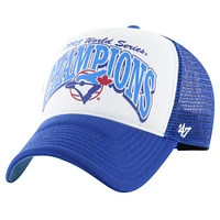 Casquette réglable '47 blanc/royal Toronto Blue Jays Champ Offside Trucker pour hommes