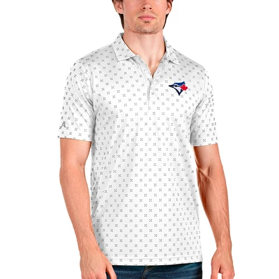 Men's Antigua White Toronto Blue Jays Spark Polo