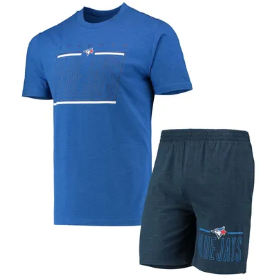Toronto Blue Jays Concepts Sport Meter T-Shirt and Shorts Sleep Set - Navy/Royal