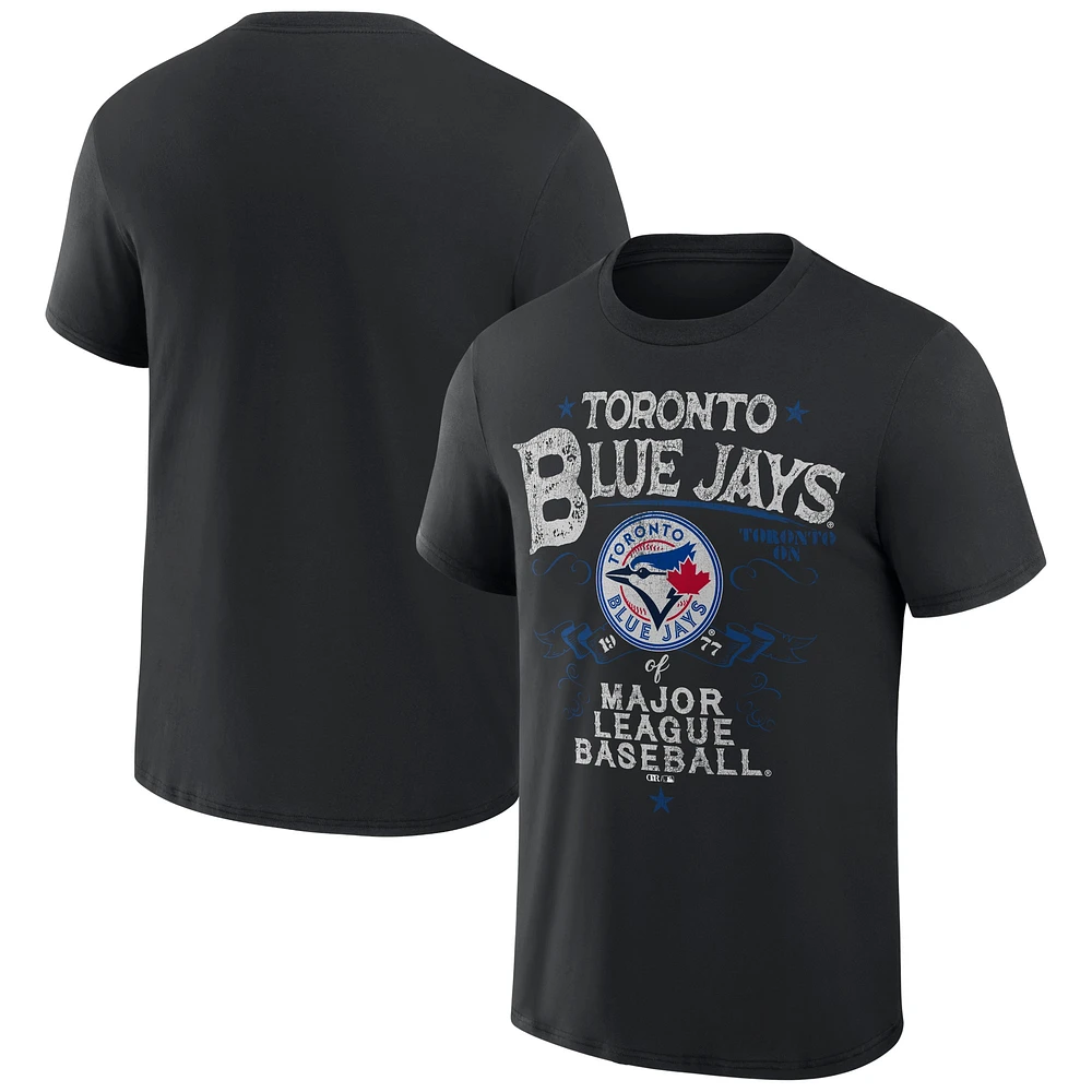 Men's Darius Rucker Collection by Fanatics  Black Toronto Blue Jays Beach Splatter T-Shirt