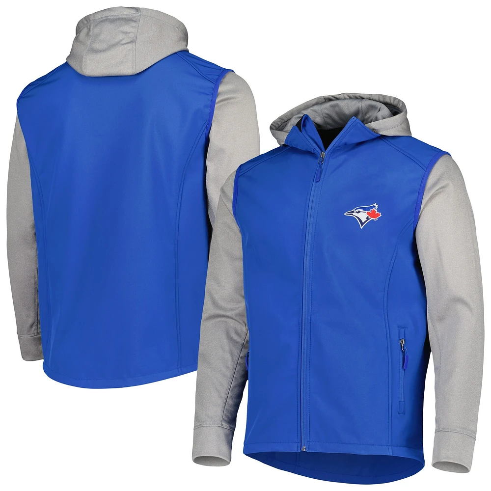 Veste Dunbrooke Royal/Gris chiné Toronto Blue Jays Alpha Full-Zip Jacket pour homme