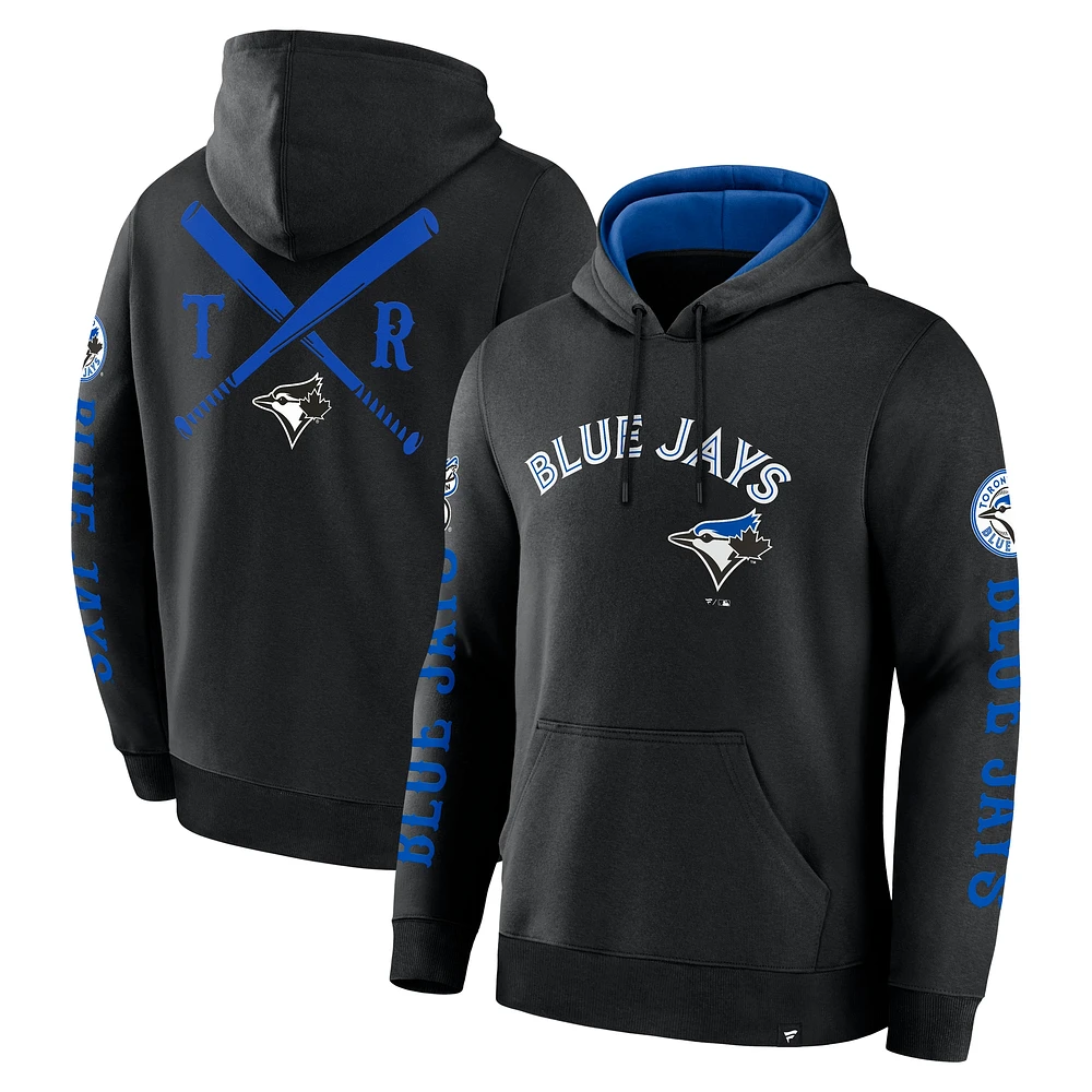 Sweat à capuche en polaire Big City Legacy pour homme Fanatics Black Toronto Blue Jays