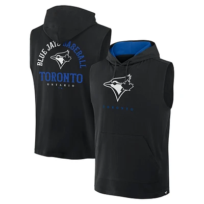 Sweat à capuche sans manches Fire Speed ​​des Blue Jays de Toronto Fanatics pour hommes, noir