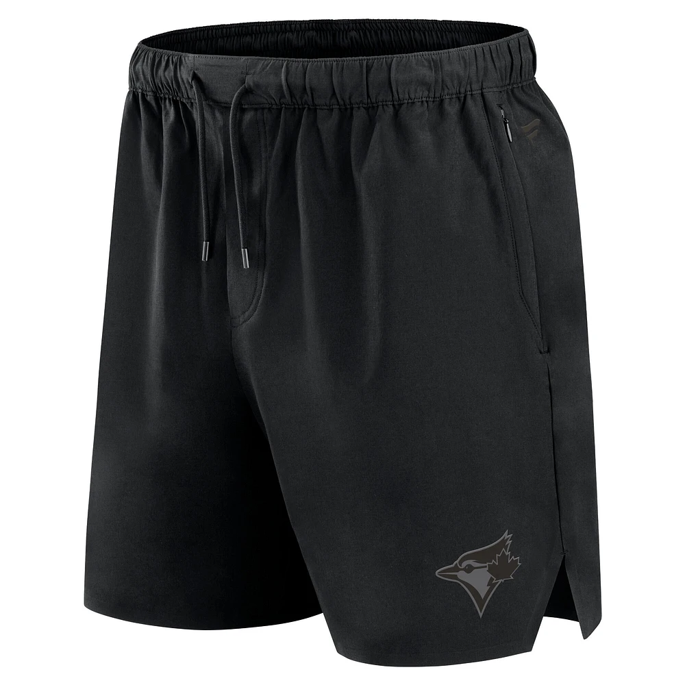Men's Fanatics Black Toronto Blue Jays Front Office Micro Tonal Shorts