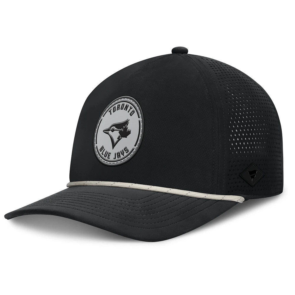 Casquette ajustable en forme de A pour homme Fanatics Black Toronto Blue Jays Signature