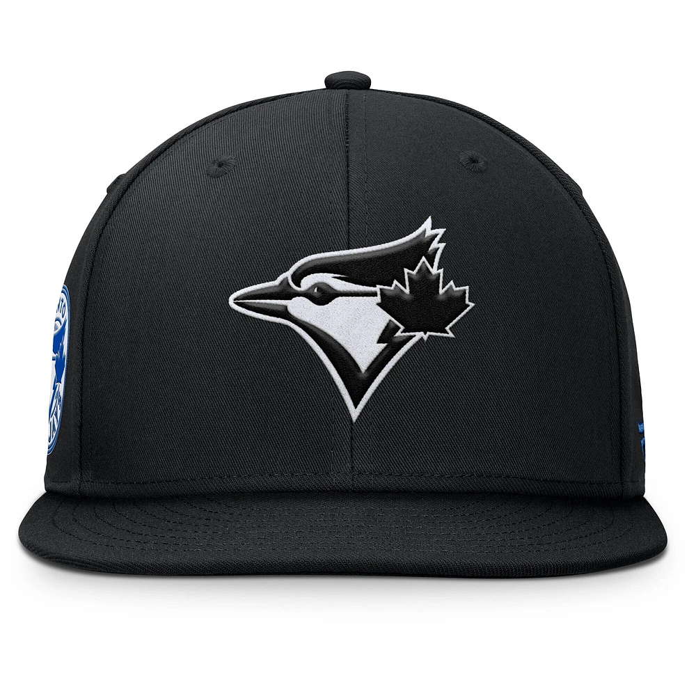 Men's Fanatics Black Toronto Blue Jays Walk-Off Bullpen Snapback Hat