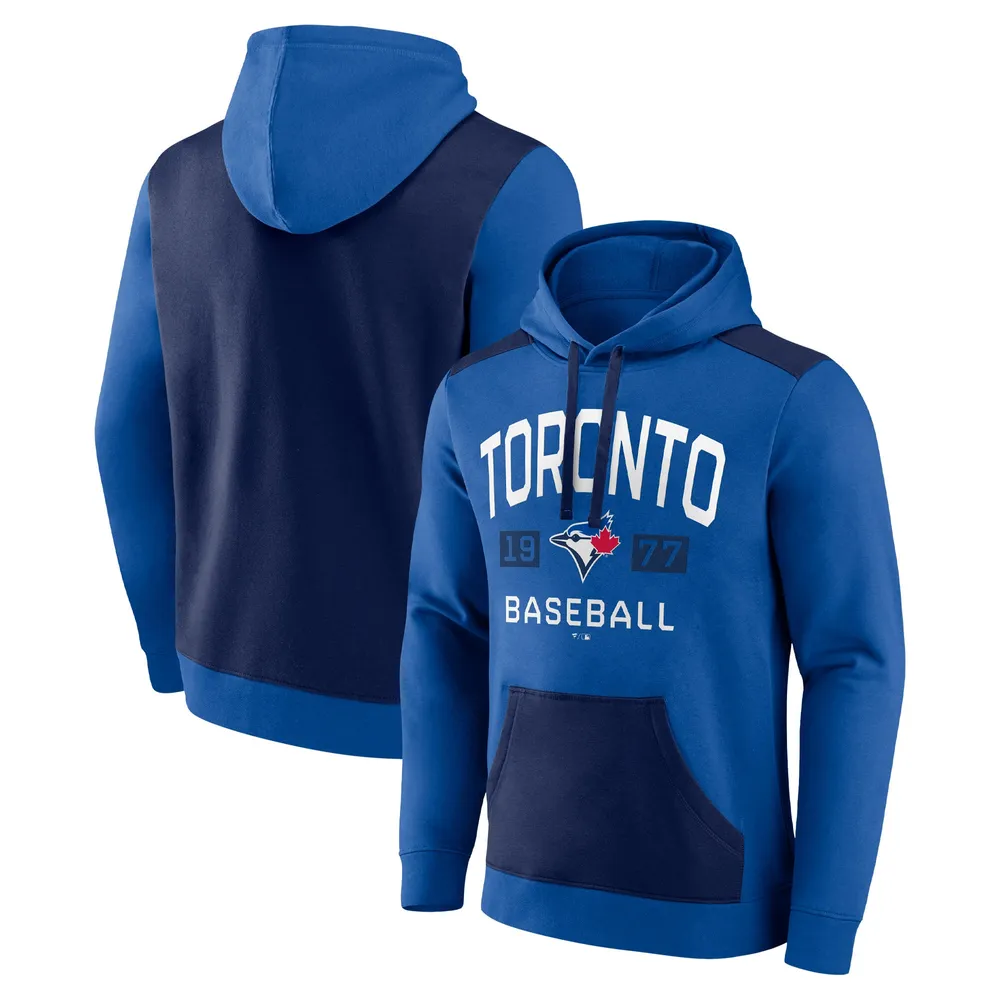 Lids Toronto Blue Jays Fanatics Branded Chip Pullover Hoodie - Royal/Navy