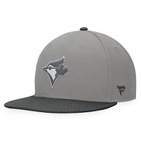 Casquette Snapback Ace des Blue Jays de Toronto Fanatics anthracite pour hommes