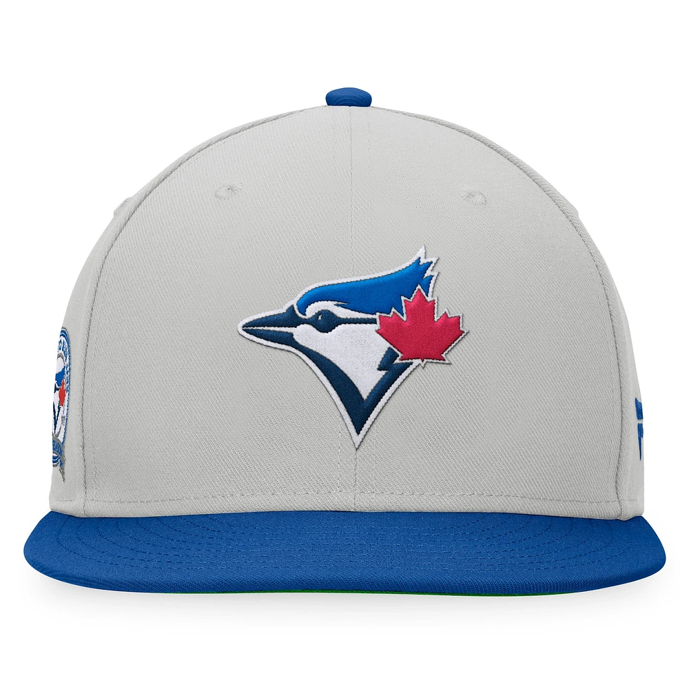 Men's Fanatics Gray/Royal Toronto Blue Jays Glory Days Two-Tone Snapback Hat