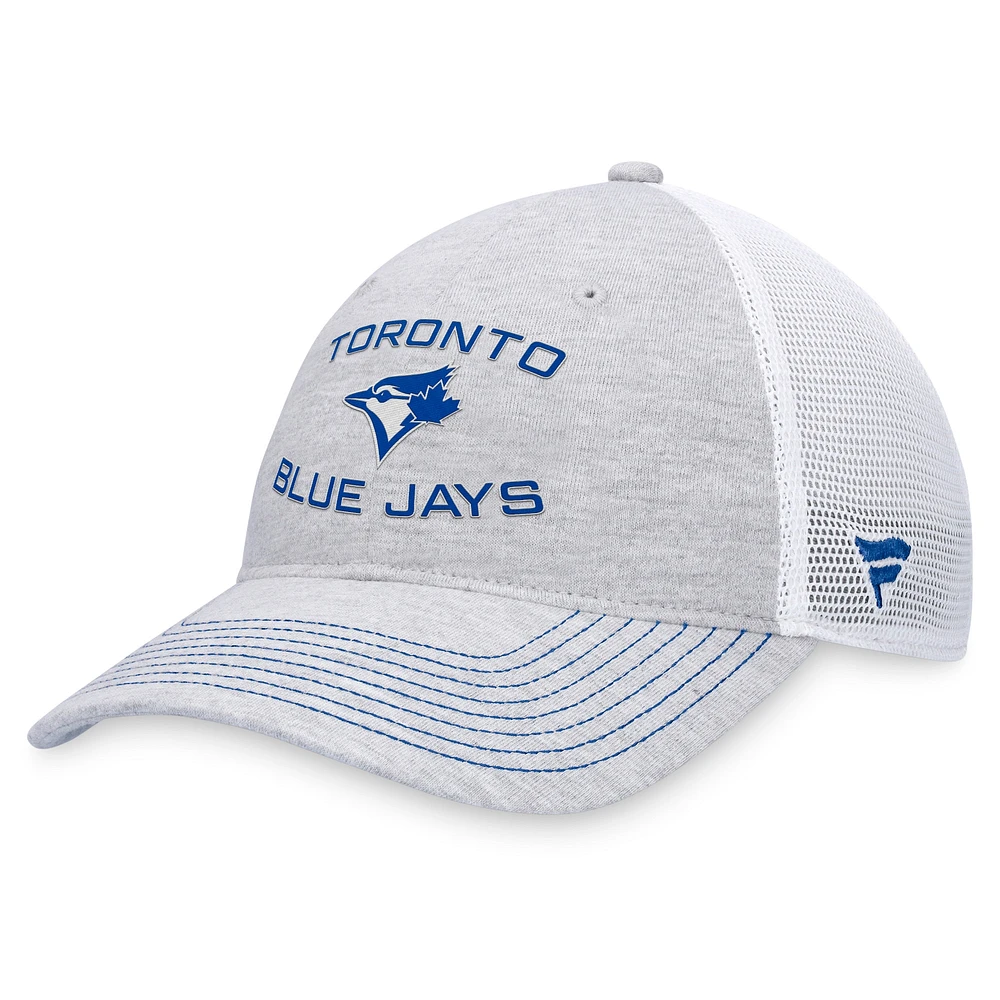 Casquette réglable gris Toronto Blue Jays Trucker Fanatics pour hommes