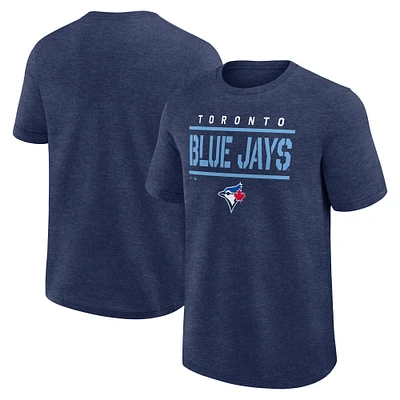 Men's Fanatics Heather Navy Toronto Blue Jays Top Notch T-Shirt