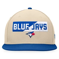 Casquette Snapback Cycle Snapback Fanatics Kaki/Royal Toronto Blue Jays pour hommes