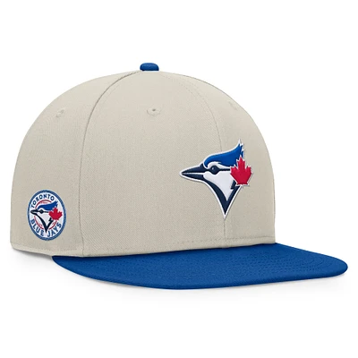 Casquette Snapback bicolore Fanatics kaki/Royal Toronto Blue Jays pour hommes