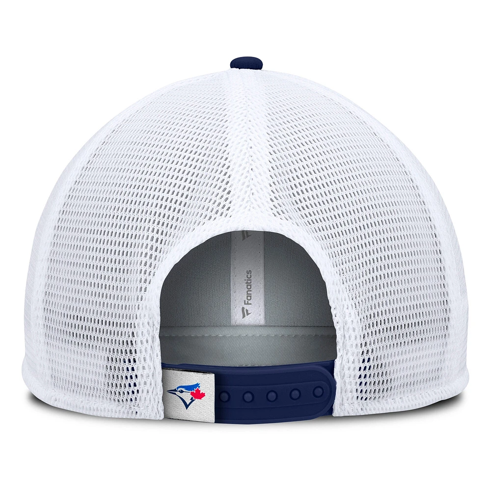 Casquette à pression avant en mousse Fundamental Fanatics Royal/Black des Blue Jays de Toronto pour homme