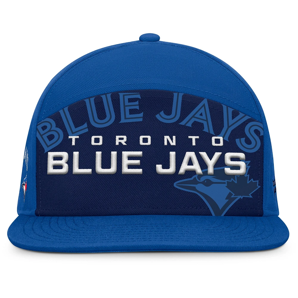 Men's Fanatics Royal/Navy Toronto Blue Jays Clubhouse Splitter Snapback Hat